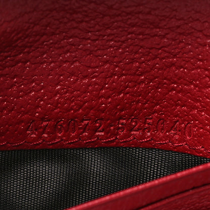 Gucci GG Supreme Monogram Web Queen Margaret Card Case Wallet Red 7 of 8