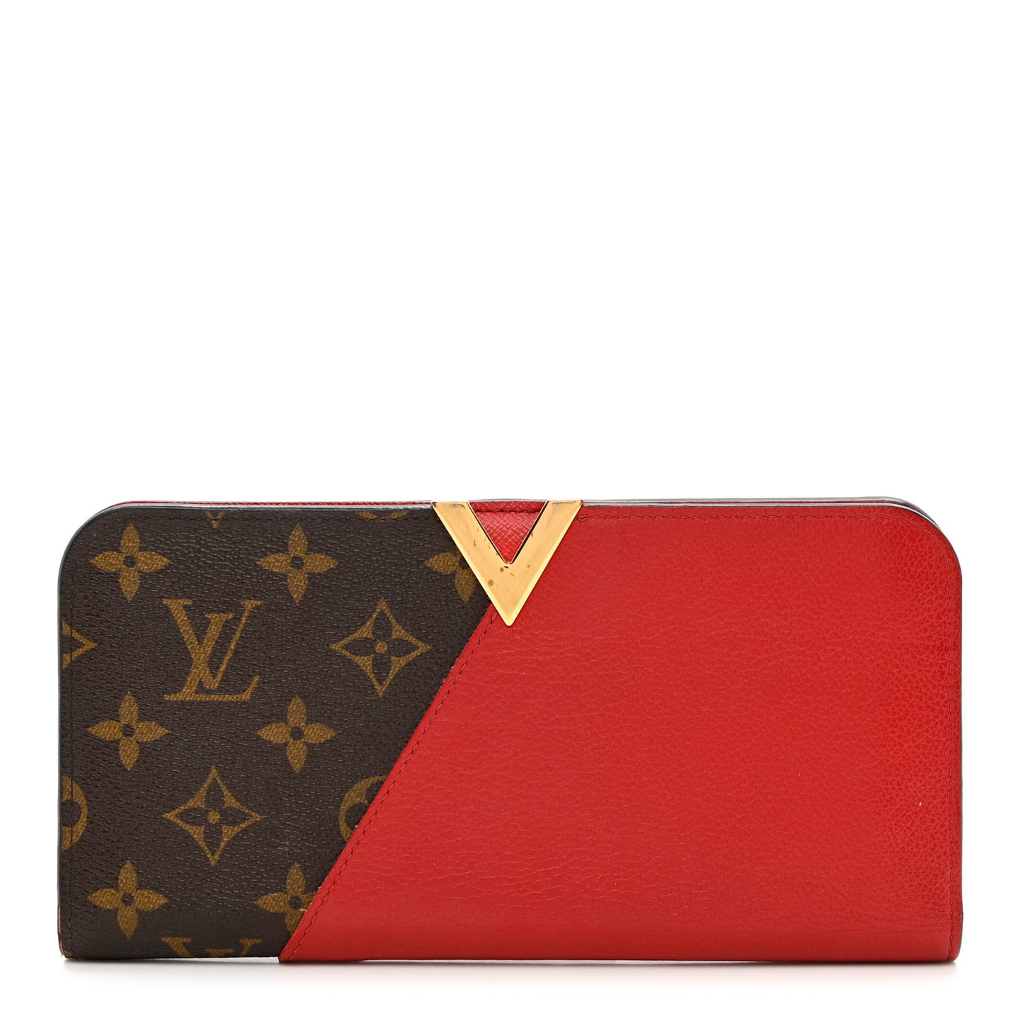 Monogram Calfskin Kimono Wallet Cherry