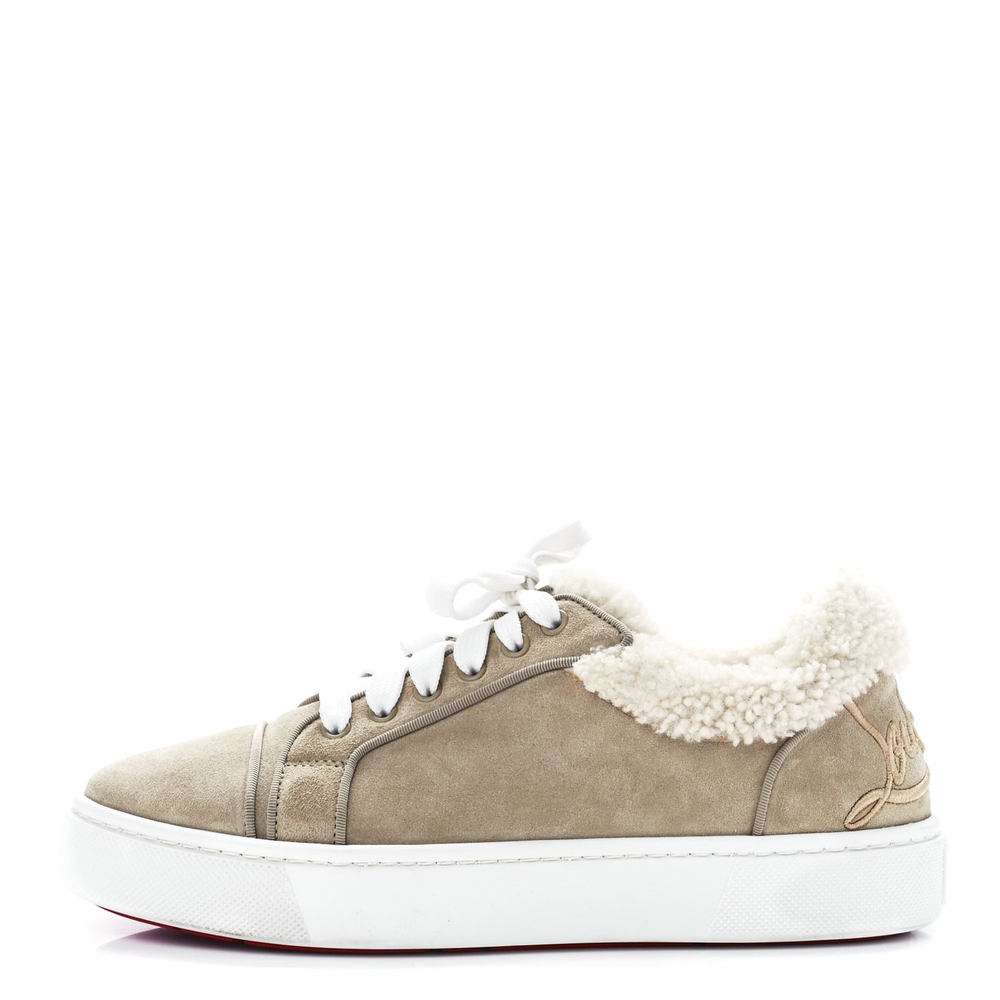 Suede Shearling Fun Vierissima Flat Sneakers 40.5 Atlas