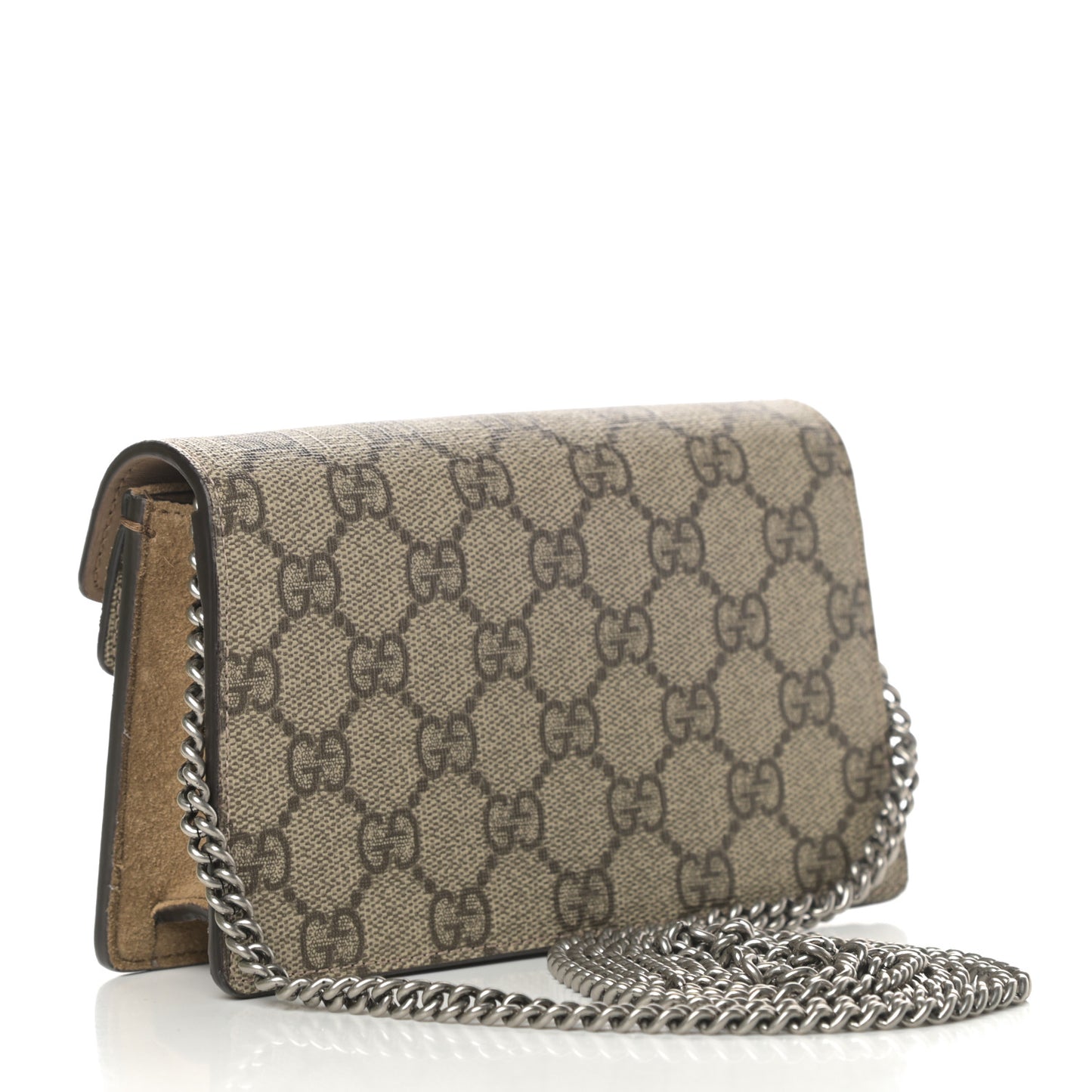 GG Supreme Monogram Super Mini Dionysus Shoulder Bag Taupe
