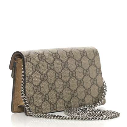 Gucci GG Supreme Monogram Super Mini Dionysus Shoulder Bag Taupe 3 of 11