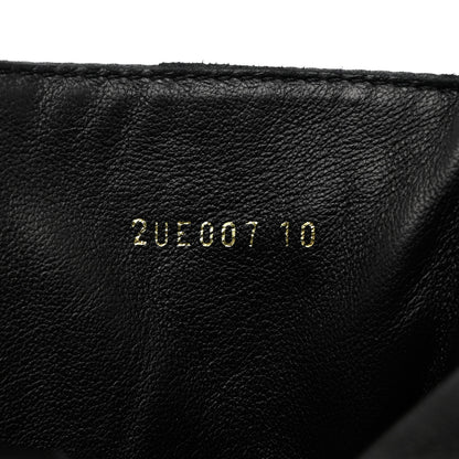 Prada Spazzolato Rois Re-Nylon Metal Triangle Logo Mens Monolith Pouch Pocket 60mm Combat Boots 10 Black 6 of 9