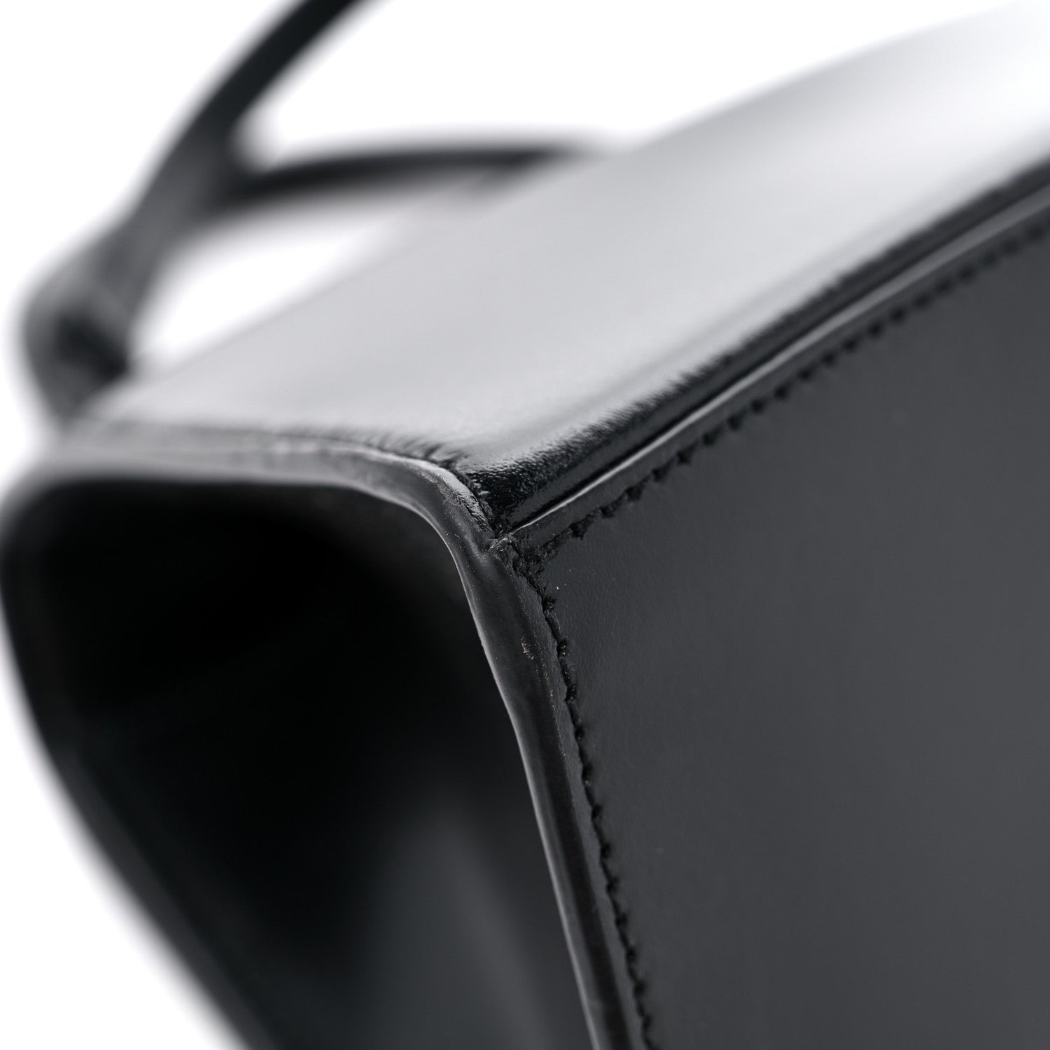 Balenciaga Shiny Box Calfskin Monochrome Small Hourglass Top Handle Bag Black 9 of 11