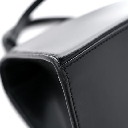 Balenciaga Shiny Box Calfskin Monochrome Small Hourglass Top Handle Bag Black 9 of 11