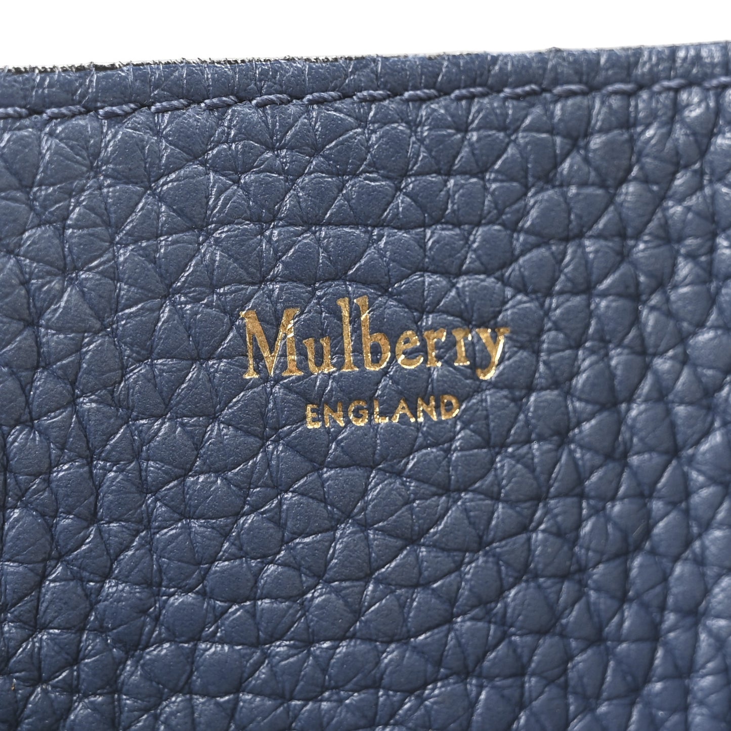 Heavy Grain Calfskin Mini Millie Steel Blue