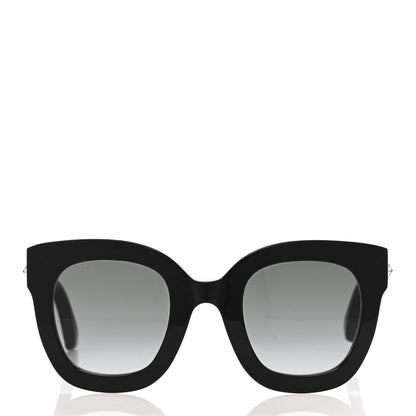 Gucci Acetate Crystal Star Round Frame Sunglasses GG0208S Black 2 of 10
