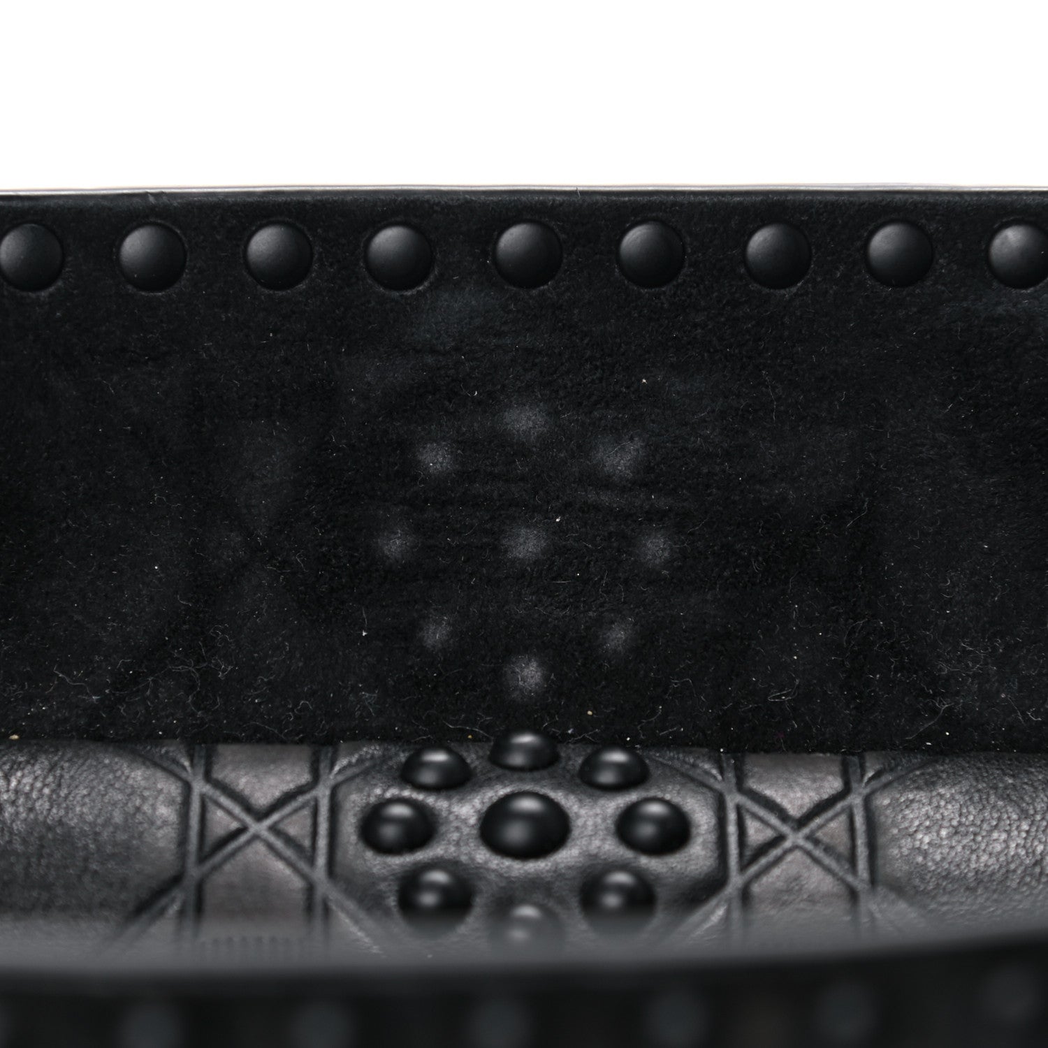 Christian Dior Lambskin Studded Matte Cannage Medium Lady Dior So Black 10 of 14