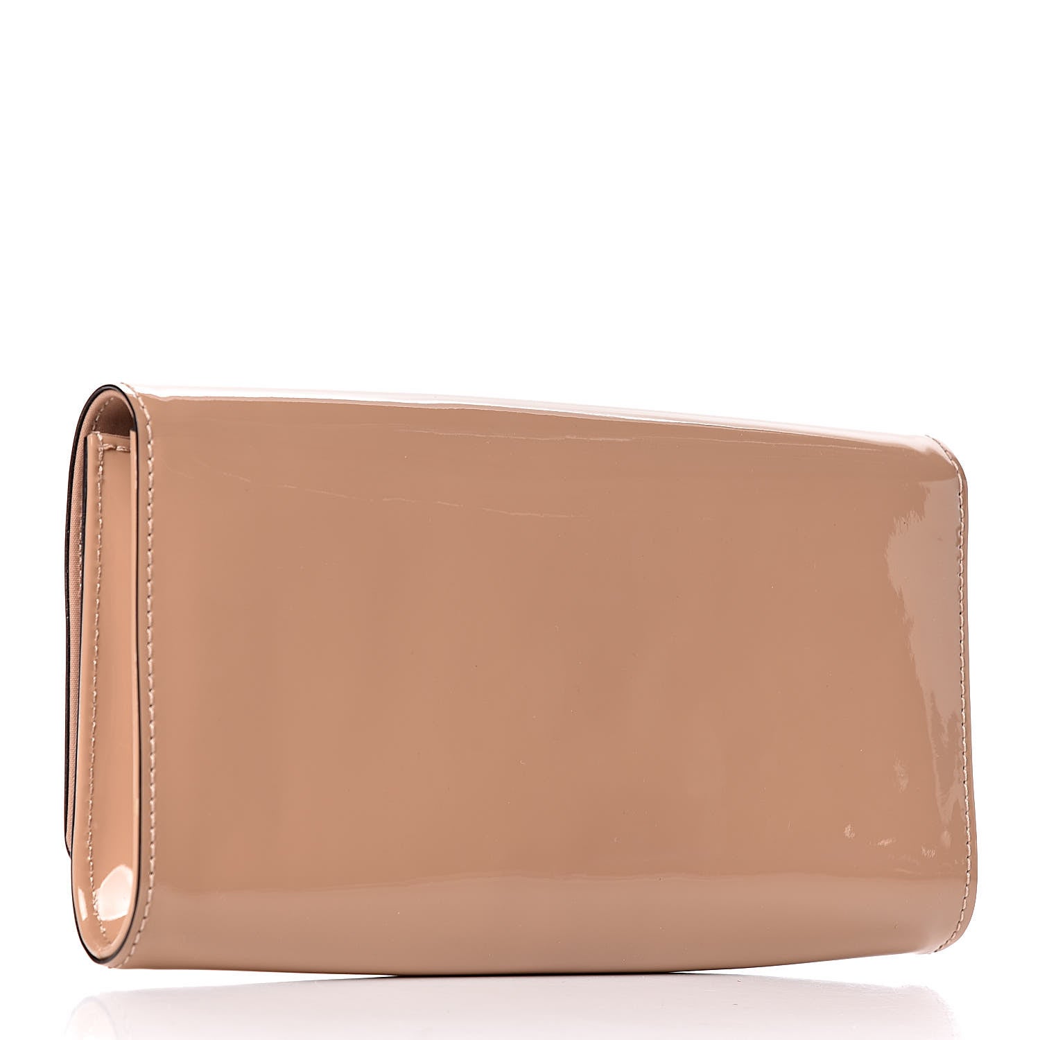 Louis Vuitton Patent Louise Clutch Nude 3 of 8