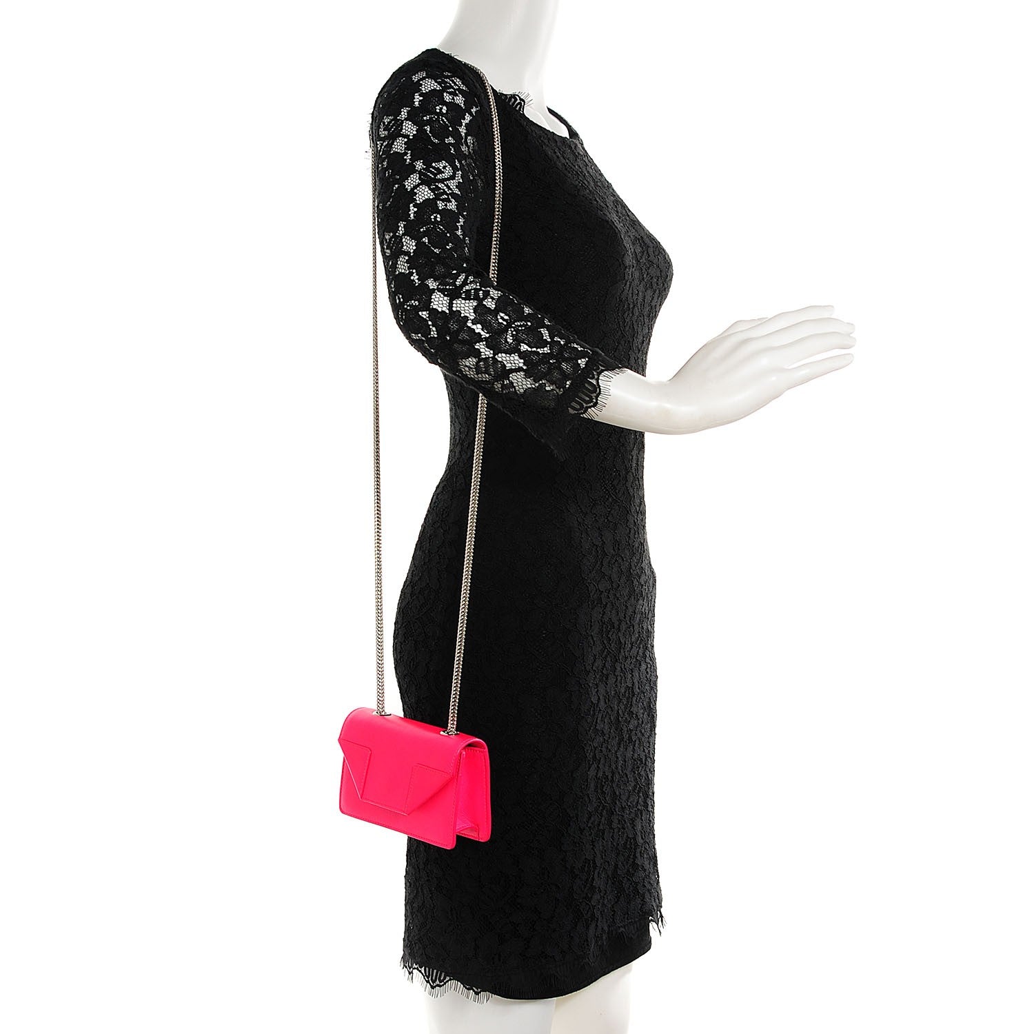 Saint Laurent Calfskin Mini Betty Pink 2 of 8