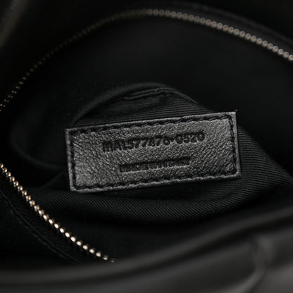 Saint Laurent Lambskin Quilted Small Loulou Puffer Monogram Chain Satchel Black 6 of 9