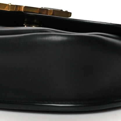 Saint Laurent Smooth Calfskin Classic Monogram Small Kaia Satchel Black 10 of 11