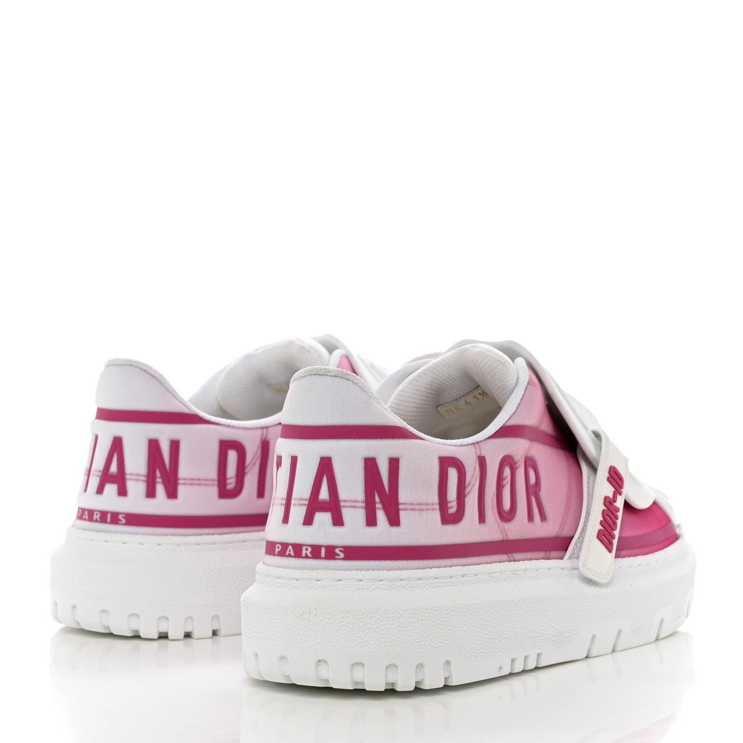 Christian Dior Reflective Fabric Shaded Dior-ID Platform Sneakers 41.5 Raspberry 4 of 8
