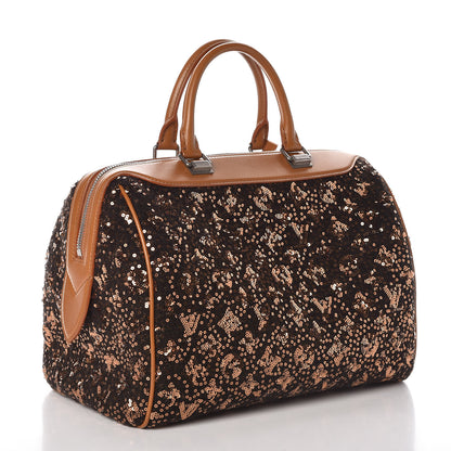Louis Vuitton Sequin Monogram Sunshine Express Speedy Gold 3 of 9
