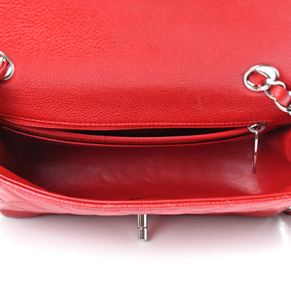 Chanel Caviar Quilted Mini Rectangular Flap Red 5 of 12