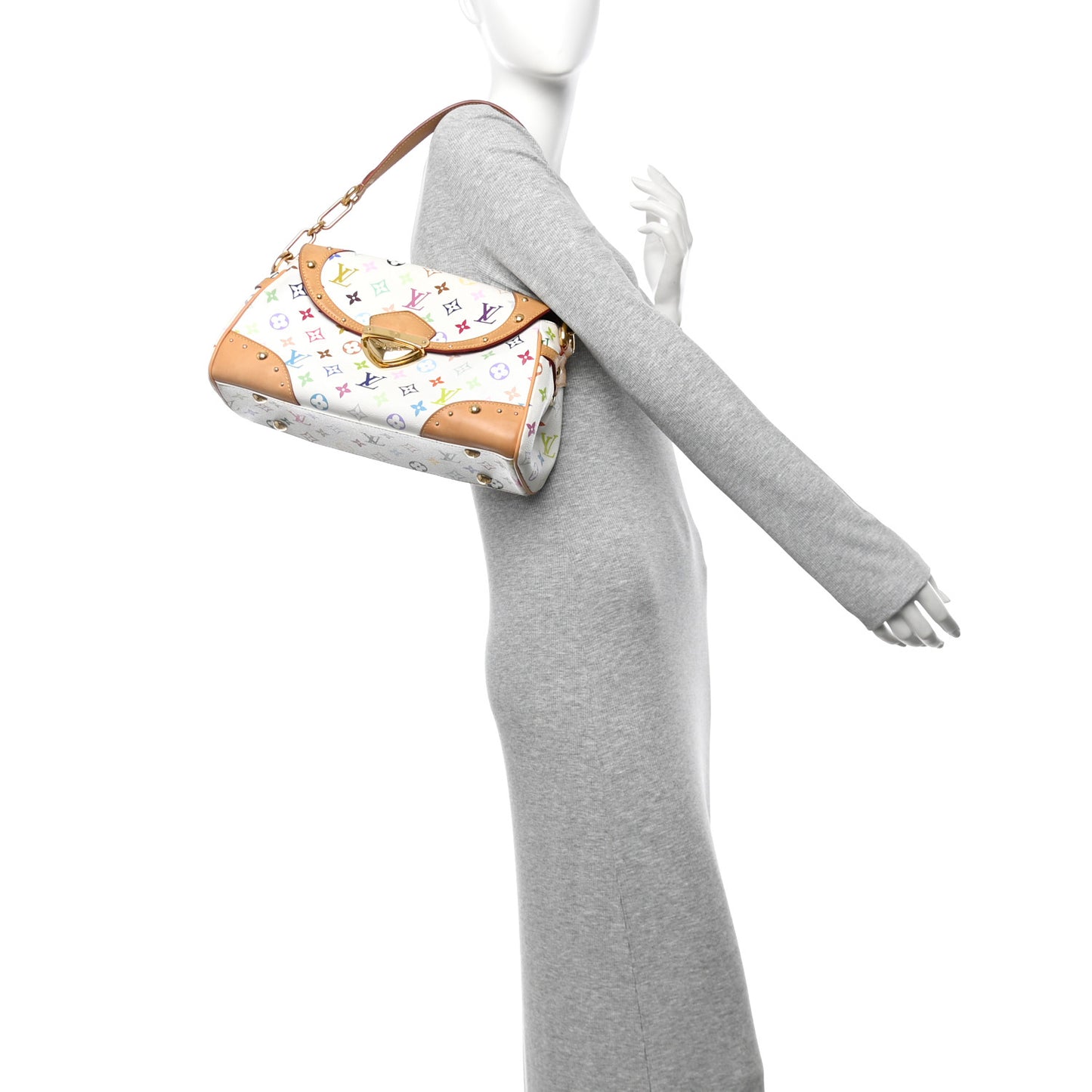 Monogram Multicolor Beverly MM White