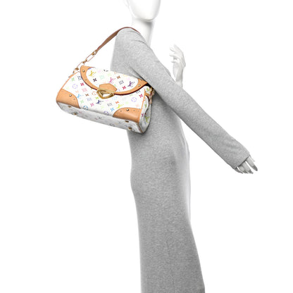 Louis Vuitton Monogram Multicolor Beverly MM White 2 of 13