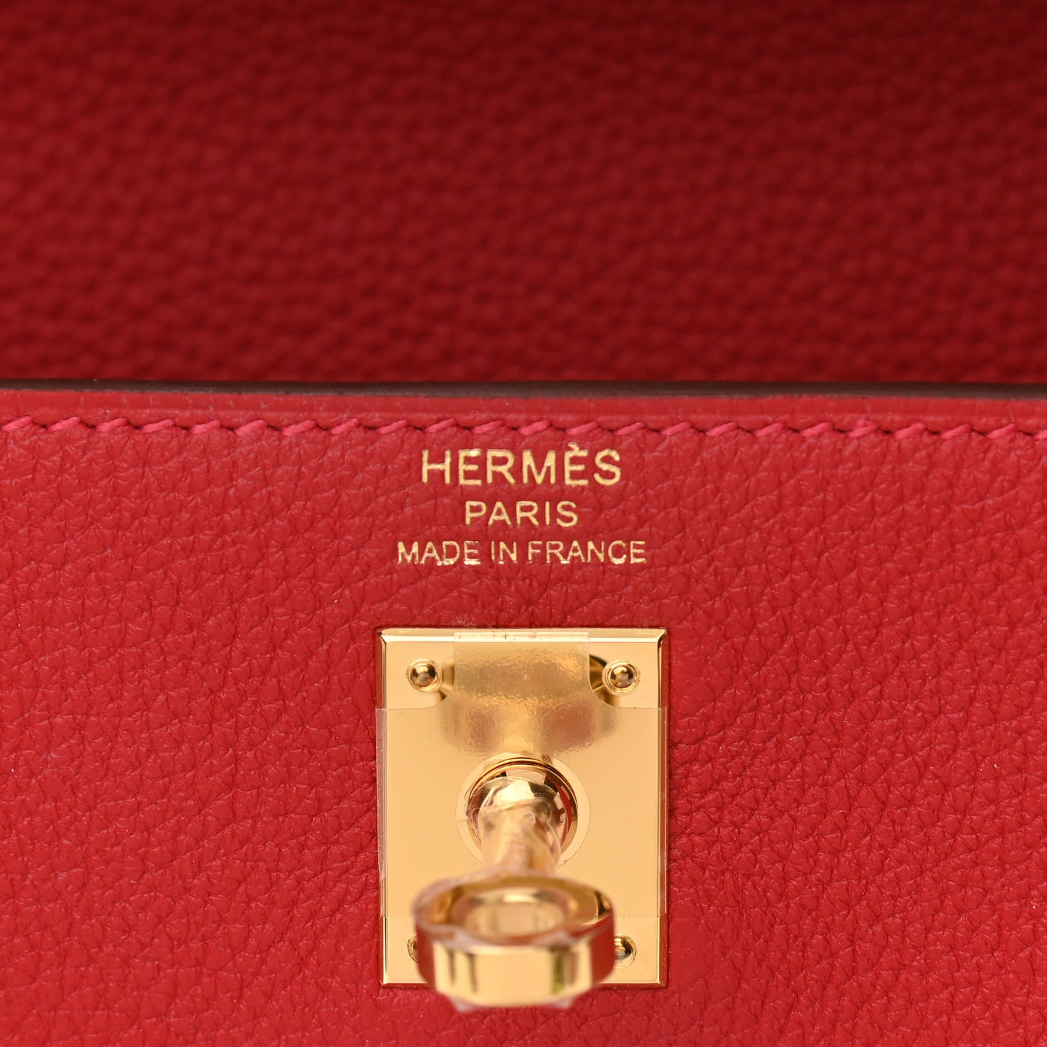 Hermes Togo Kelly Retourne 25 Rouge Casaque 6 of 11