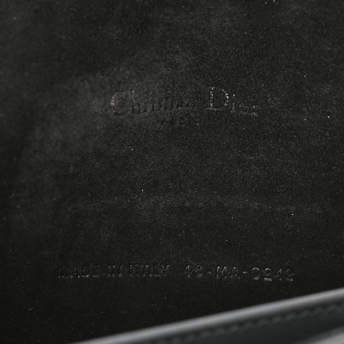 Ultra Matte Calfskin Cannage Lady Dior Clutch Black