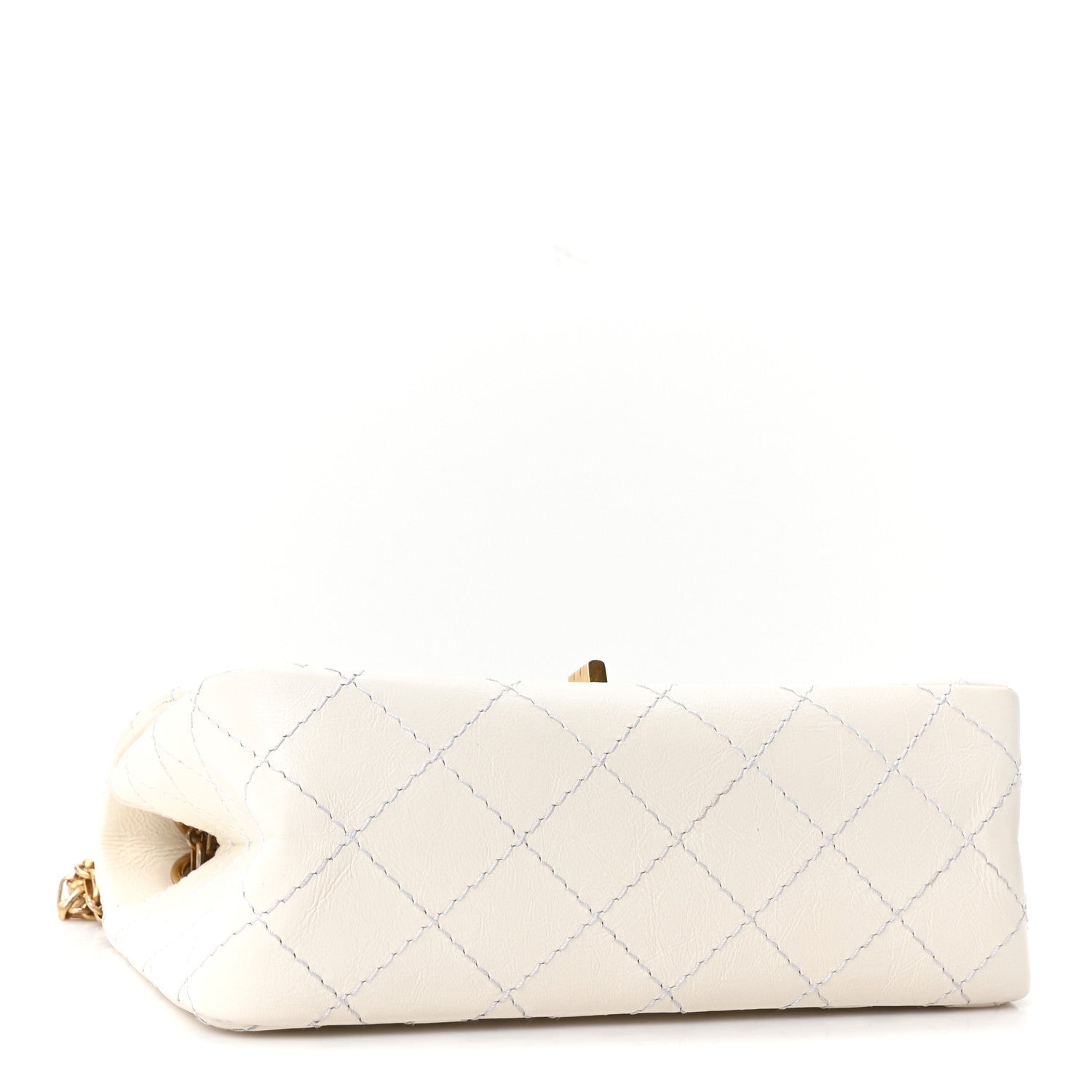 Chanel Aged Calfskin Quilted 2.55 Reissue Mini Flap White 4 of 11
