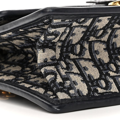 Christian Dior Oblique 30 Montaigne Chain Flap Bag Blue 9 of 10