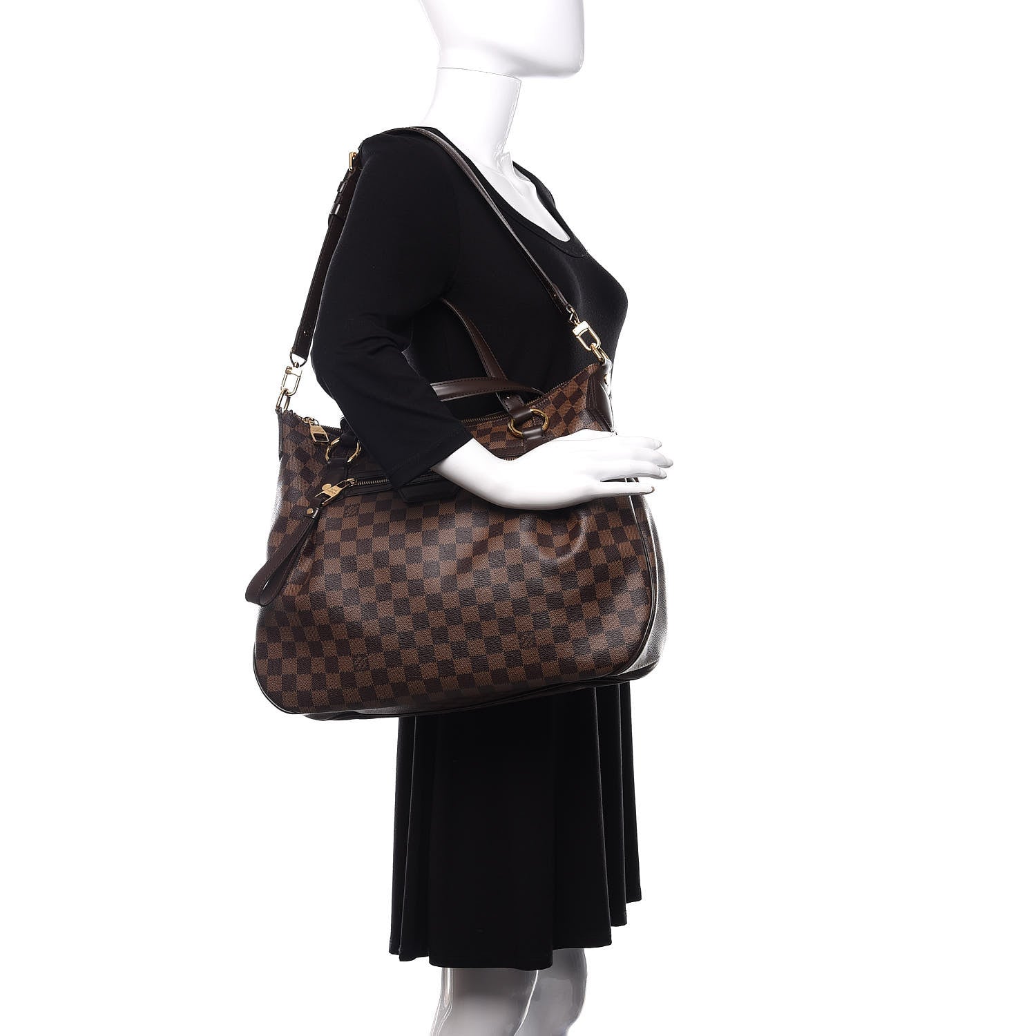 Louis Vuitton Damier Ebene Evora MM 3 of 10