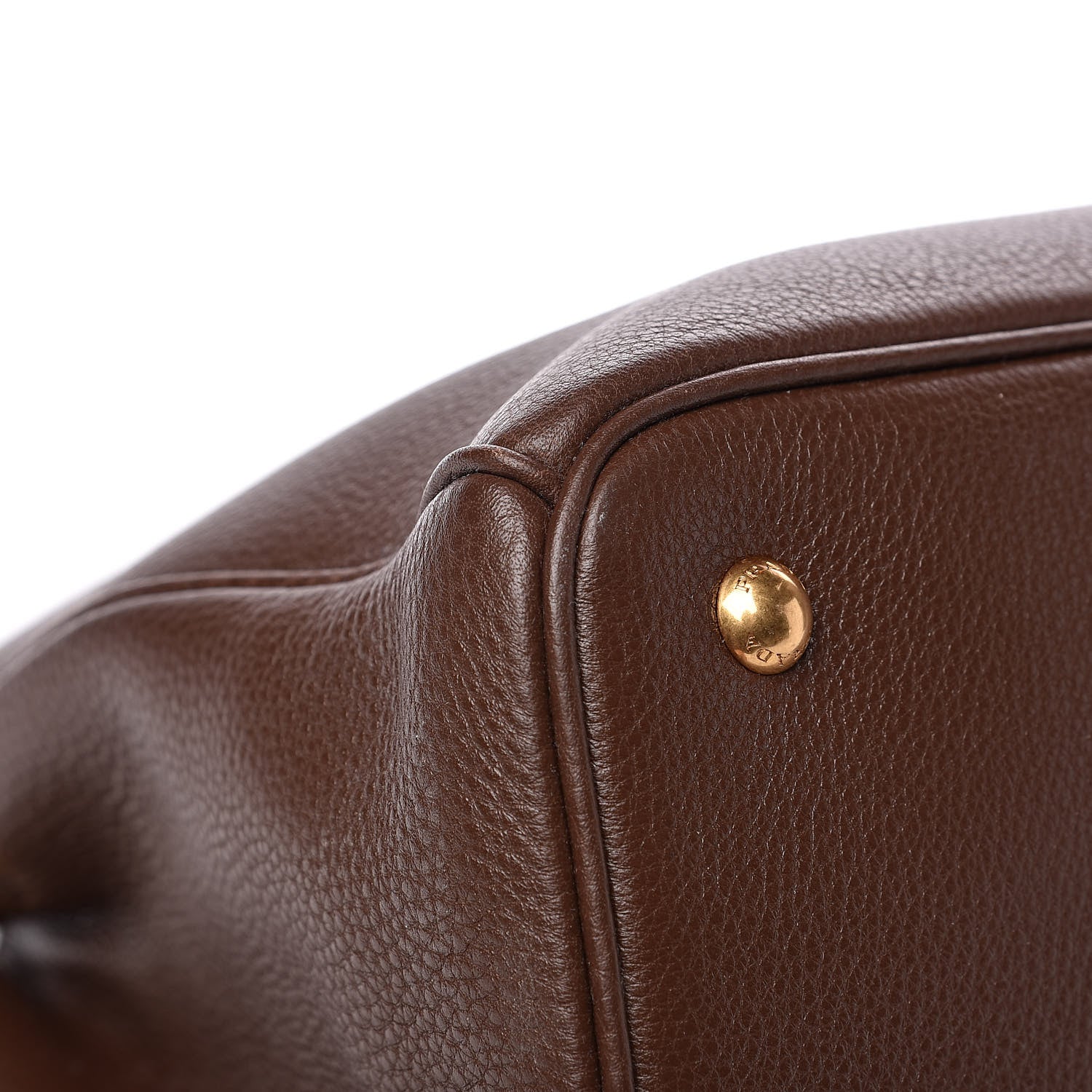 Prada Vitello Daino Shoulder Bag Bruciato 11 of 11