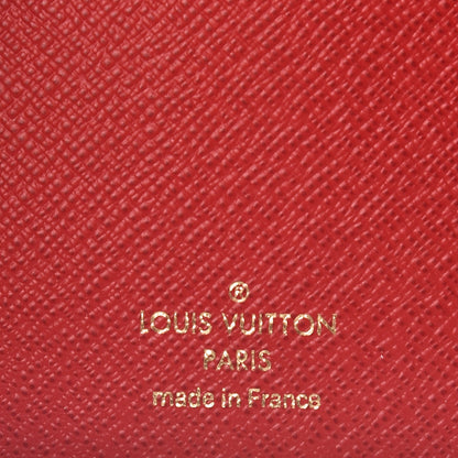 Louis Vuitton Damier Ebene Victorine Wallet Red 6 of 8