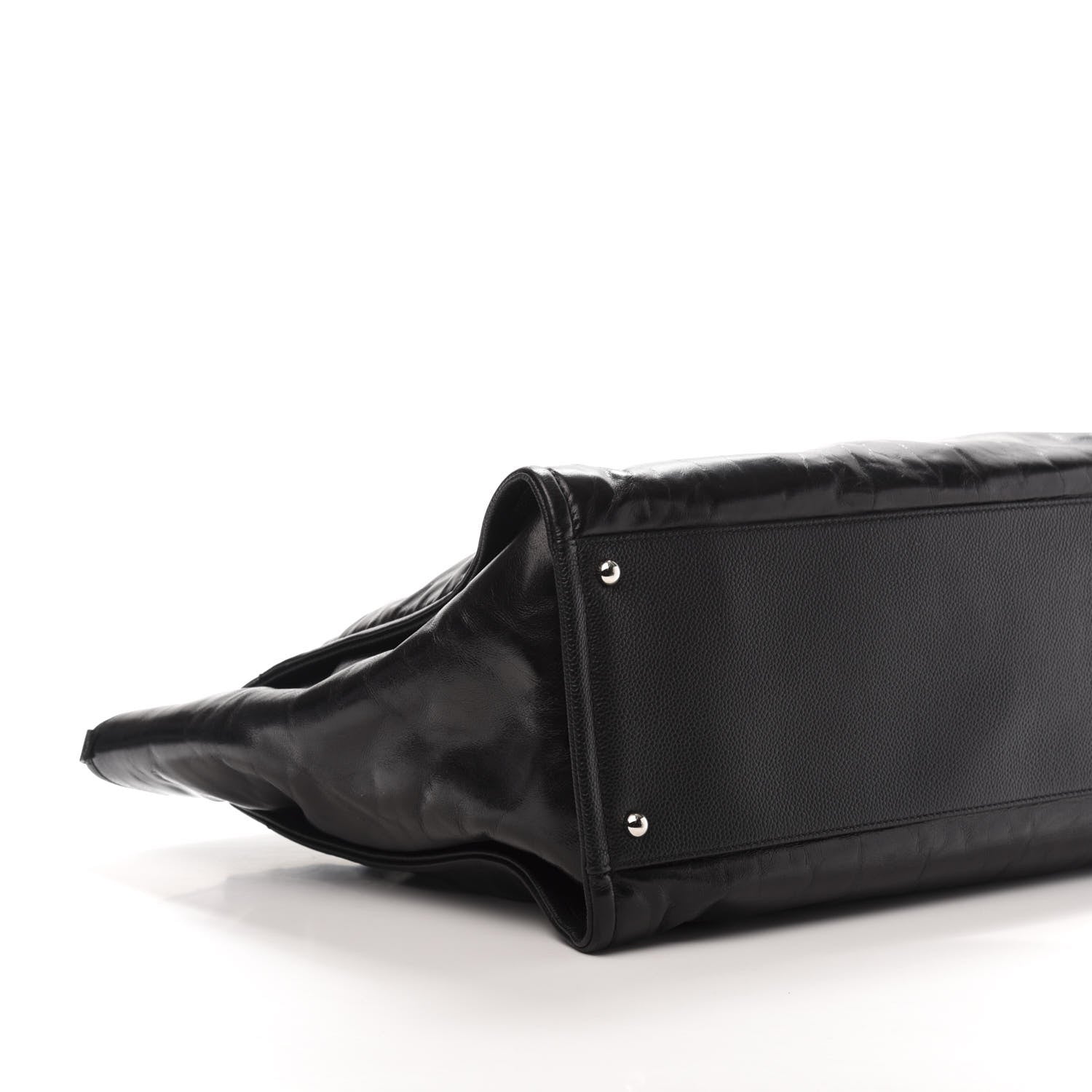 Chanel Glazed Calfskin Medium Deauville Tote Black 6 of 10