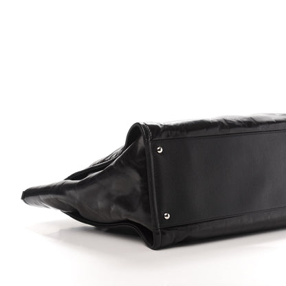 Chanel Glazed Calfskin Medium Deauville Tote Black 6 of 10