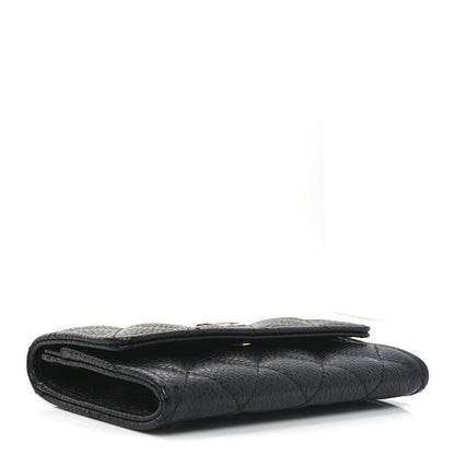 Chanel Caviar Quilted Flap Card Holder Black 4 of 9