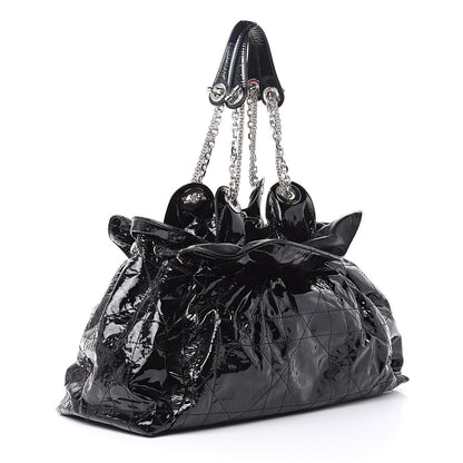 Christian Dior Patent Cannage Medium Le Trente Tote Black 3 of 13