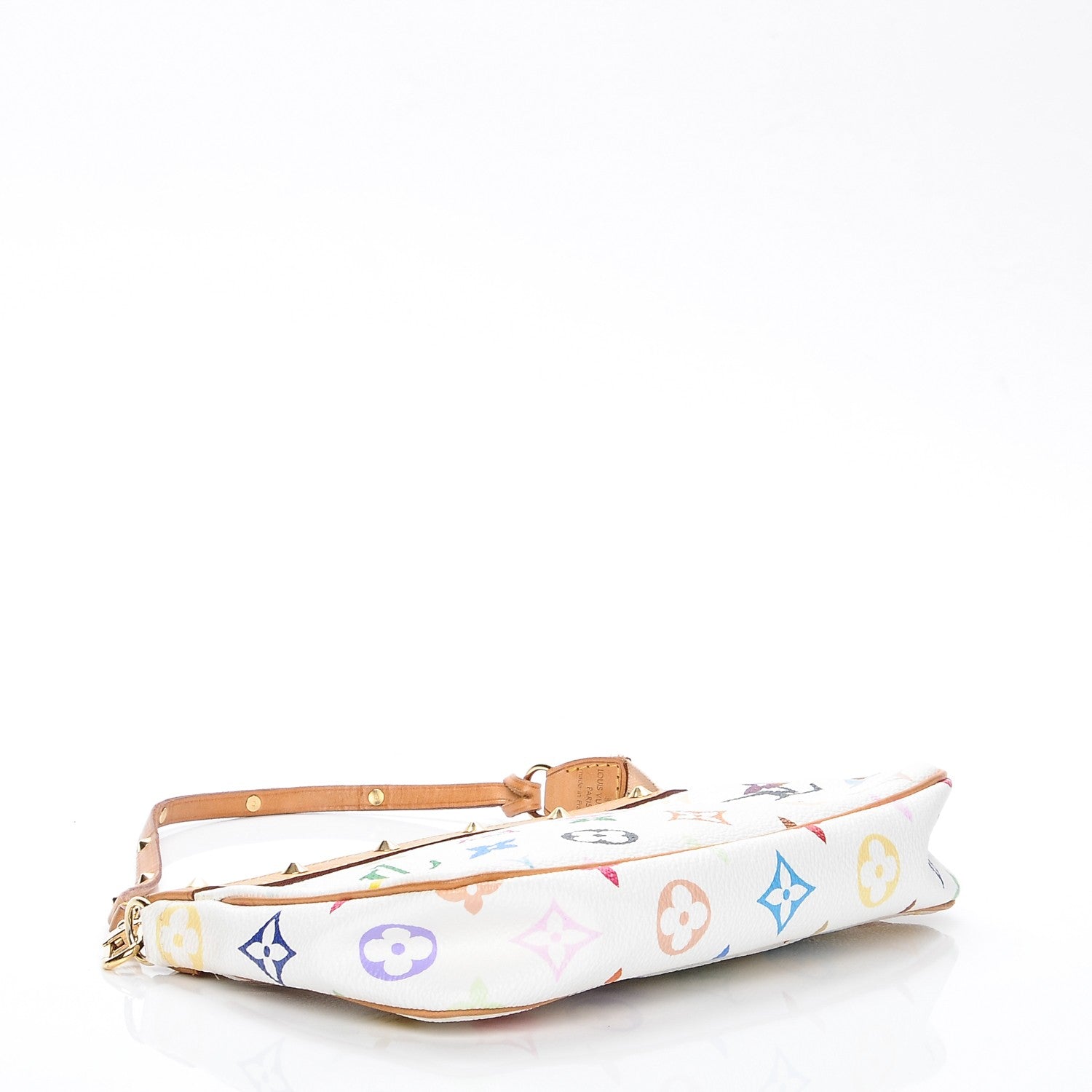 Louis Vuitton Monogram Multicolor Pochette Accessories White 4 of 6