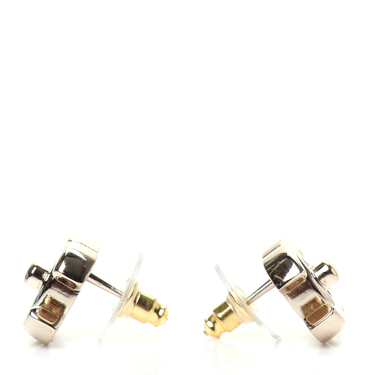 Chanel Metal CC Turnlock Earrings Gold 3 of 5