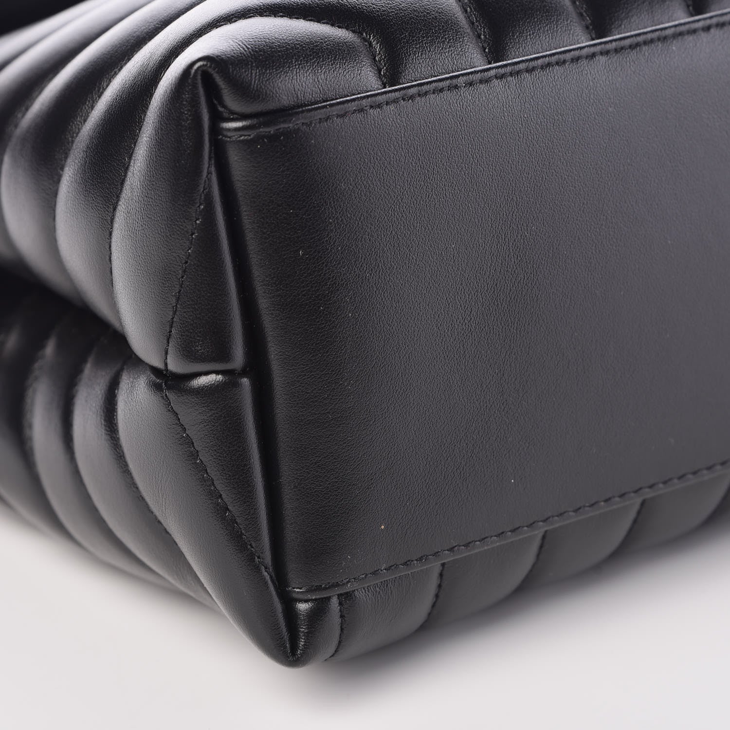 Saint Laurent Calfskin Y Quilted Monogram Medium Loulou Chain Satchel Black 9 of 10