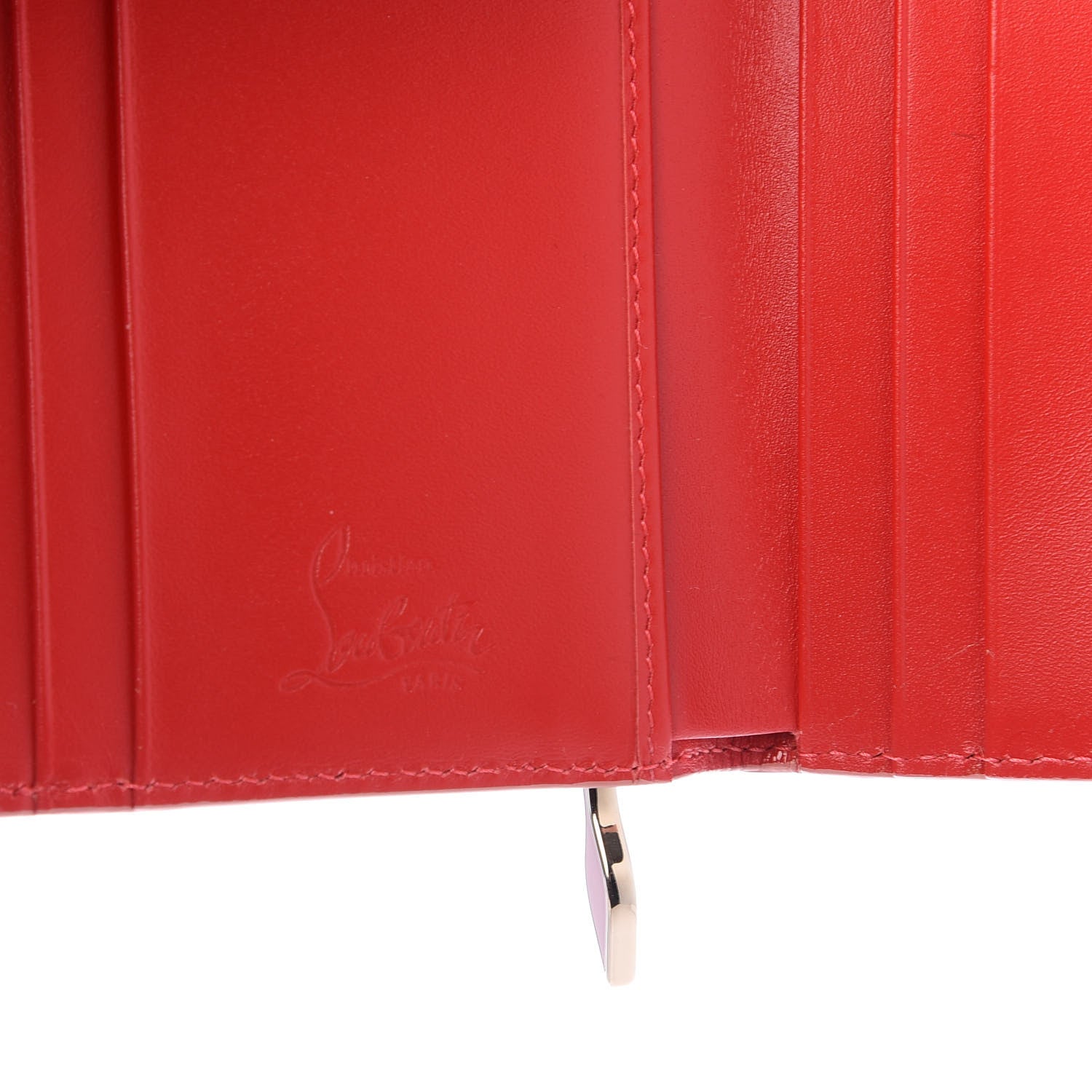 Christian Louboutin Calfskin Spiked Macaron Mini Spiked Wallet Ronsard 6 of 6