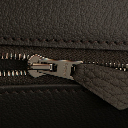 Hermes Taurillon Clemence Birkin 40 Etain 16 of 26