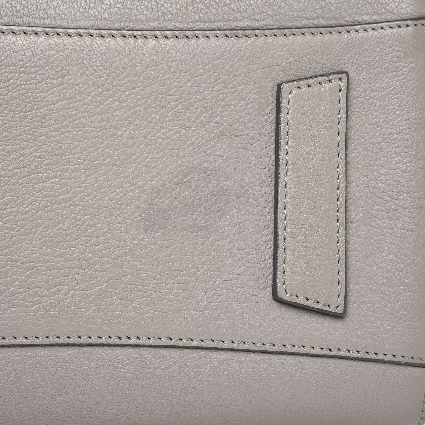 Sugar Goatskin Small Antigona Pearl Grey