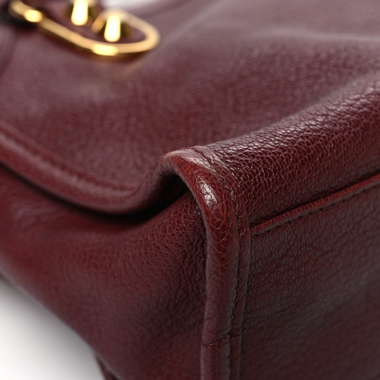 Balenciaga Chevre Gold Metallic Edge Hardware Mini City Bordeaux 11 of 14