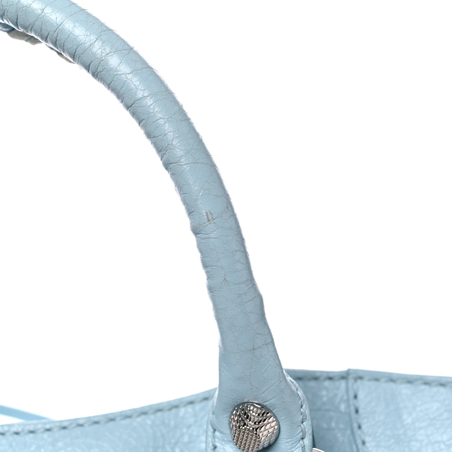 Balenciaga Agneau Giant 12 Silver Hardware Velo Bleu Dragee 14 of 21
