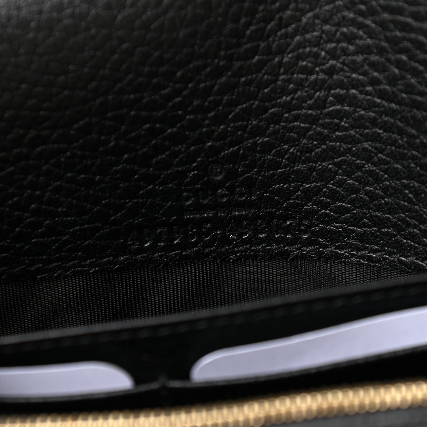 Calfskin Mini GG Marmont Chain Wallet Black