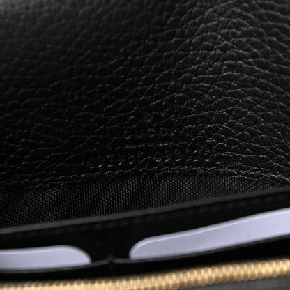 Gucci Calfskin Mini GG Marmont Chain Wallet Black 7 of 9