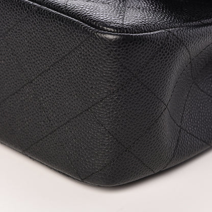 Chanel Caviar Quilted Jumbo Double Flap Black 10 of 11