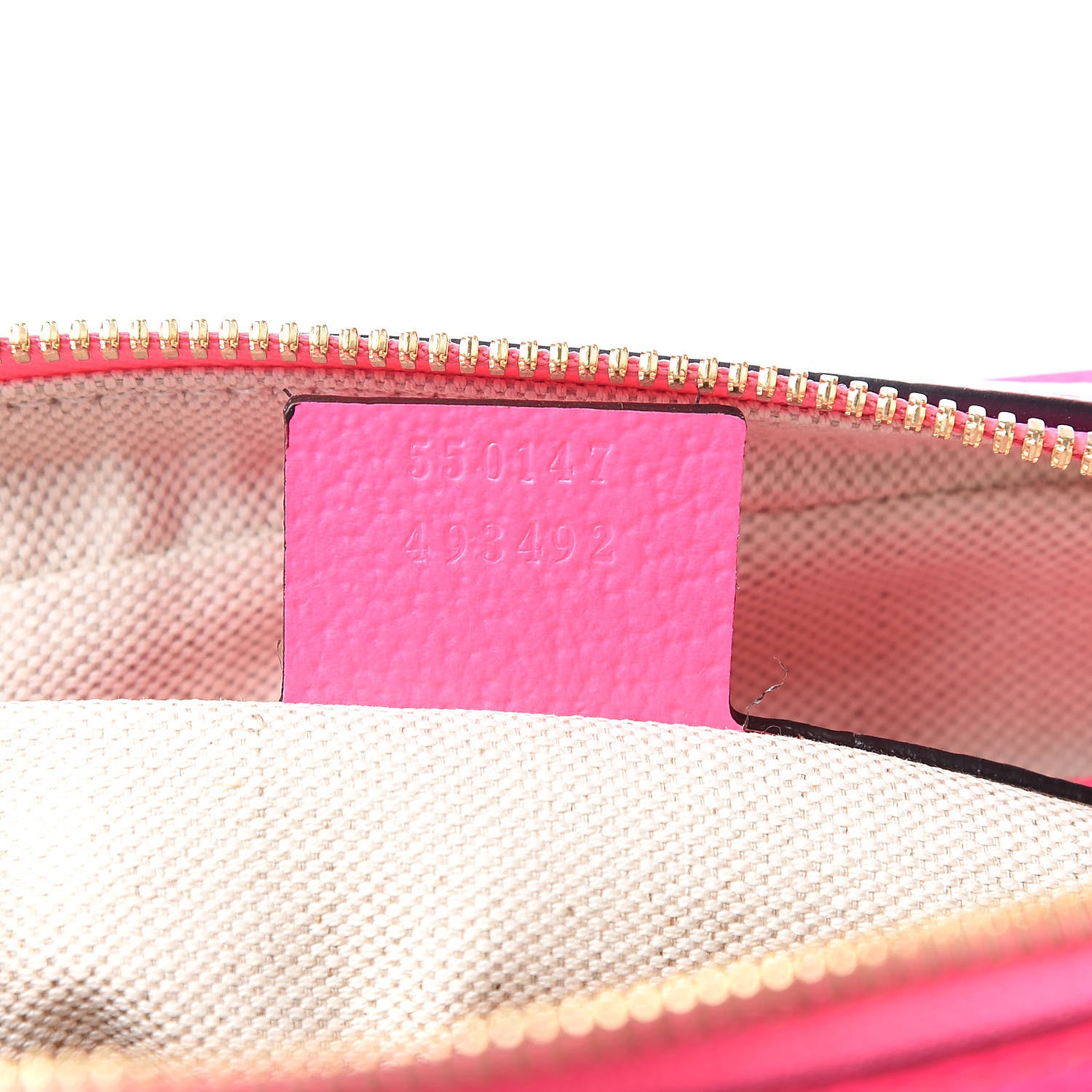 Gucci Canvas Flora Floral Shoulder Bag White Fuchsia Fluo 7 of 10