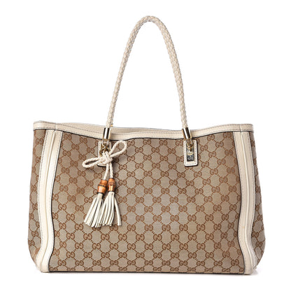 Gucci Monogram Medium Bella Tote Off White 1 of 13