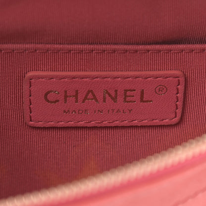 Chanel Crumpled Glazed Lambskin Quilted Waist Bag Fanny Pack Pink 6 of 9