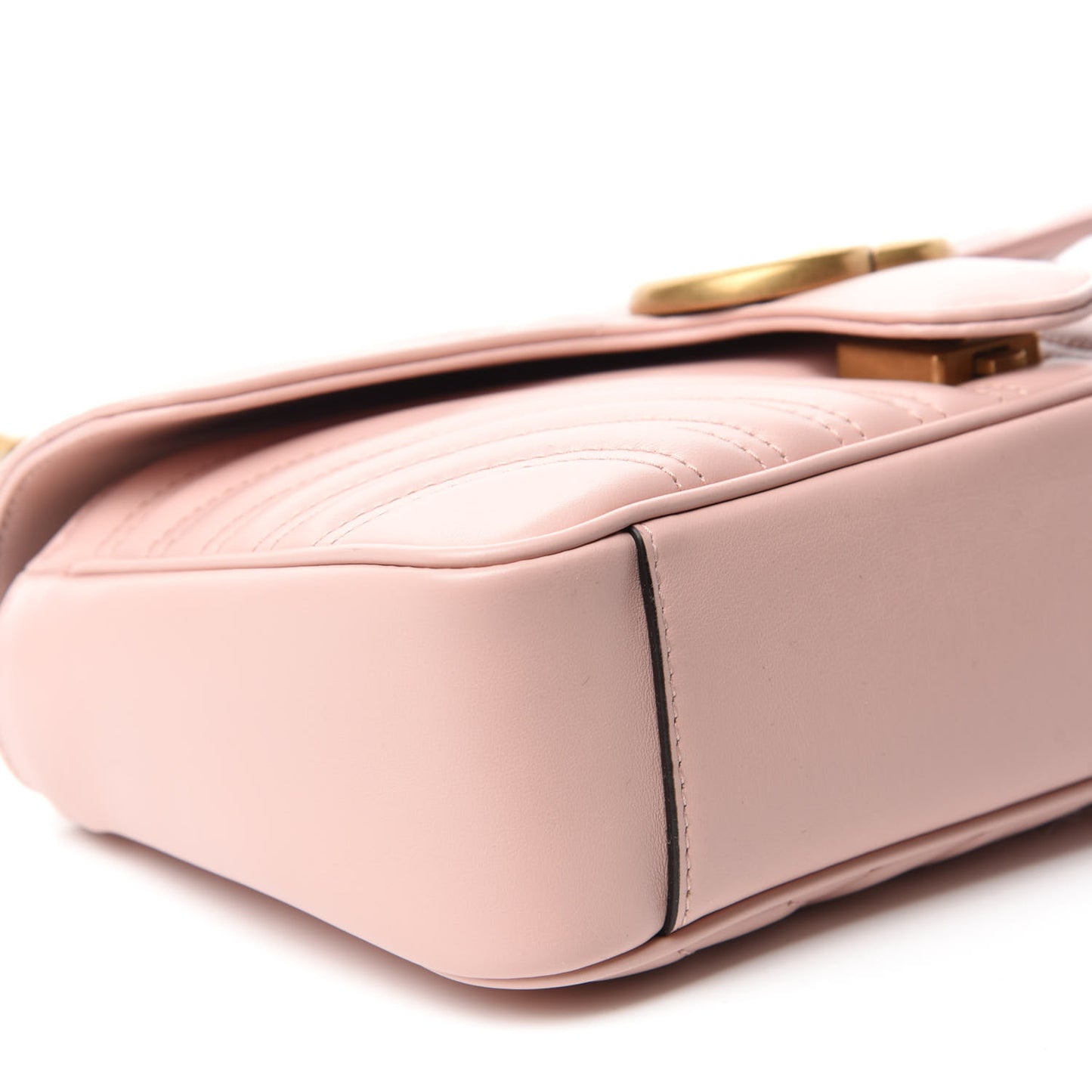 Calfskin Matelasse Small GG Marmont Shoulder Bag Perfect Pink
