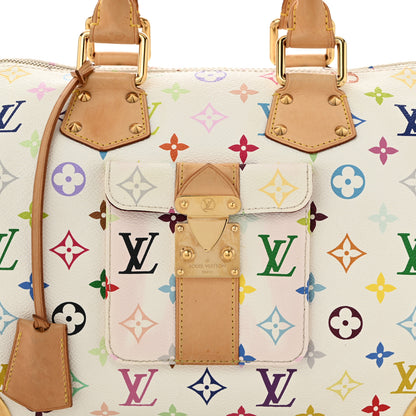 Louis Vuitton Monogram Multicolor Speedy 30 White 7 of 9