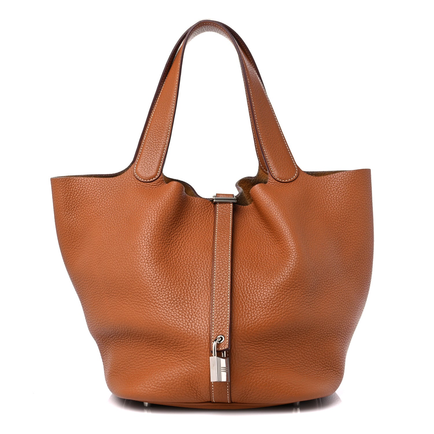 Hermes Barenia Faubourg Picotin Lock 22 MM Fauve 1 of 10