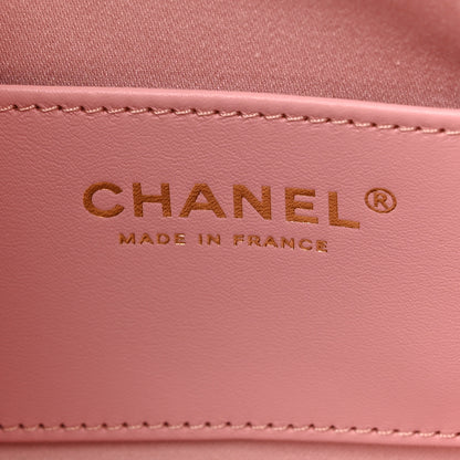 Chanel Caviar Quilted Mini Chanel 25 Handbag Pink 6 of 11
