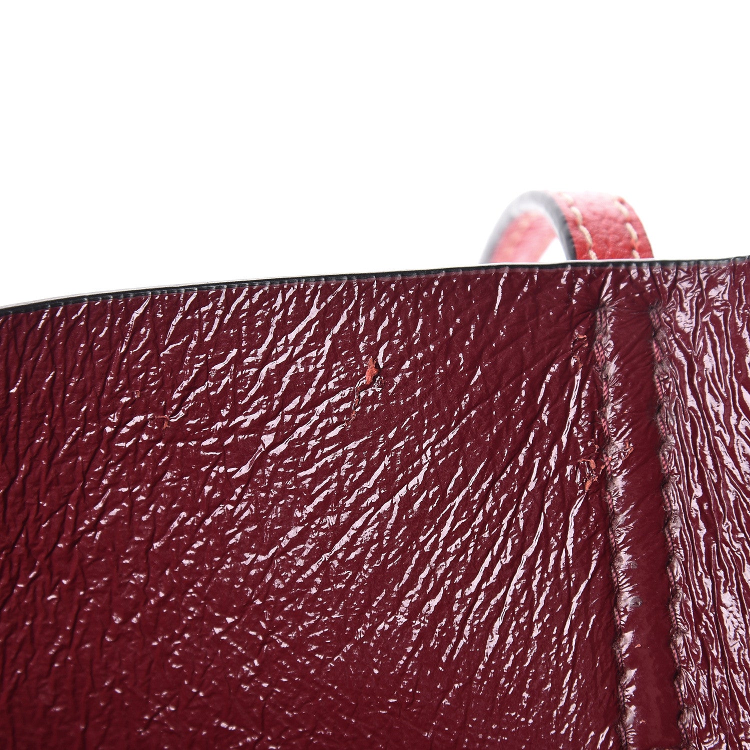 Marc Jacobs Grained Calfskin Grind Shopper Tote Red 9 of 16